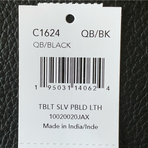 NEW! COACH Tablet Sleeve iPad Mini Black Pebbled Leather Snap Closure NWT! - Picture 12 of 14